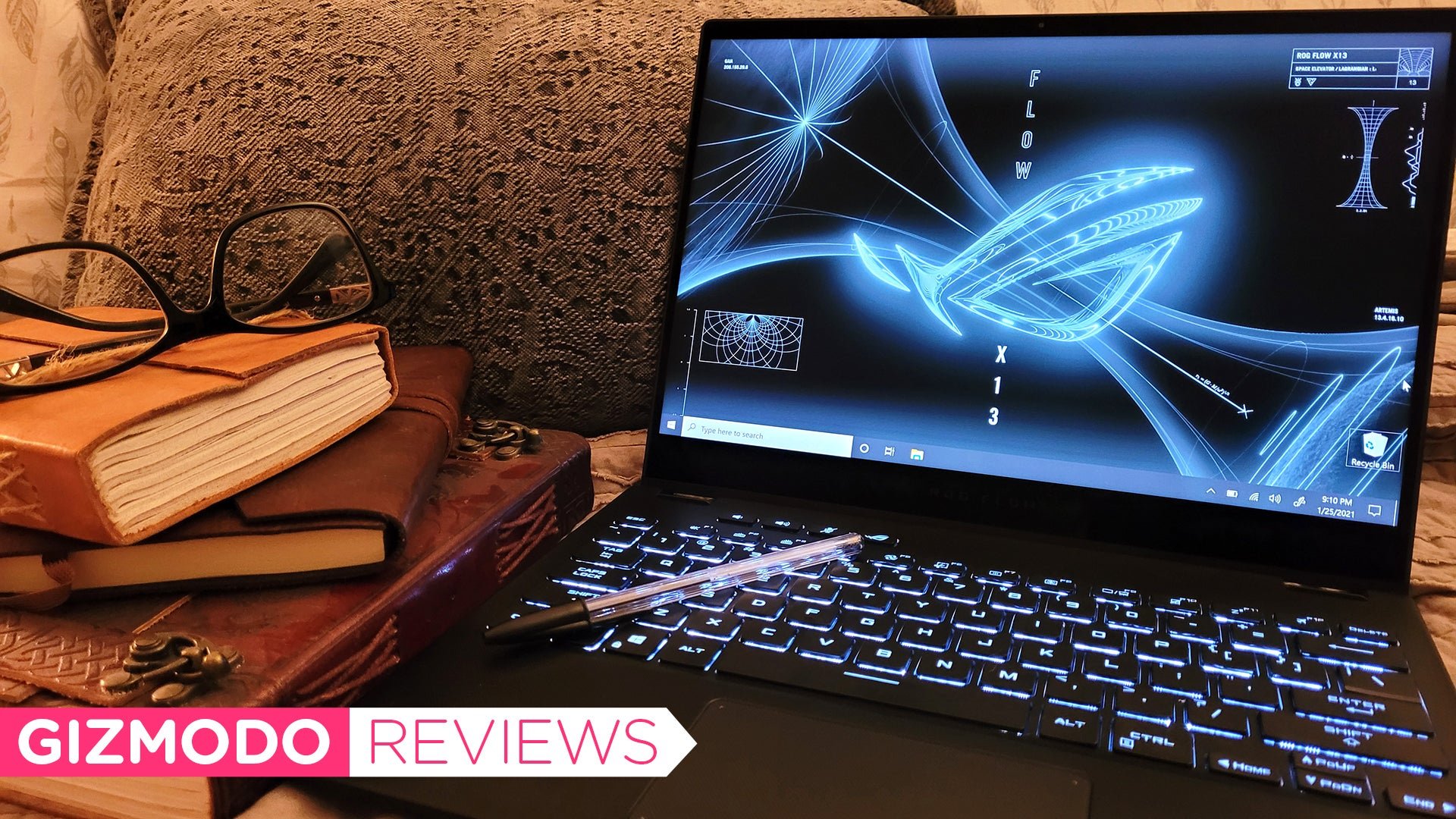 Asus ROG Flow X13, 2-in-1 gaming laptop, convertible laptop, gaming laptop, Ryzen 9 5980HS, RTX 3080 eGPU, laptop review, CES 2021, portable laptop, ultra-slim laptop, gaming performance, laptop battery life, laptop design, laptop price
