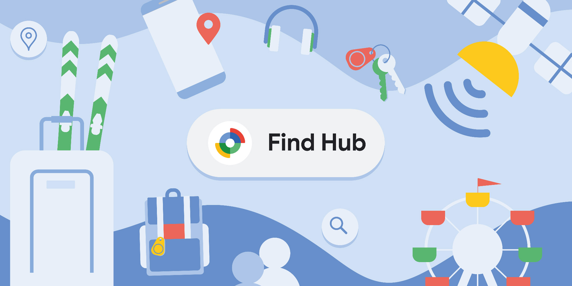 Google Find Hub, Kayıp Eşya Takibi, Bagaj Takibi, Konum Paylaşımı, Android Uygulaması, Find My Device, Mokobara, Peak, Pixbee, moto tag, UWB Takibi, Uydu Bağlantısı, Aer Lingus, British Airways, Cathay Pacific, Iberia, Singapore Airlines, Android 6
