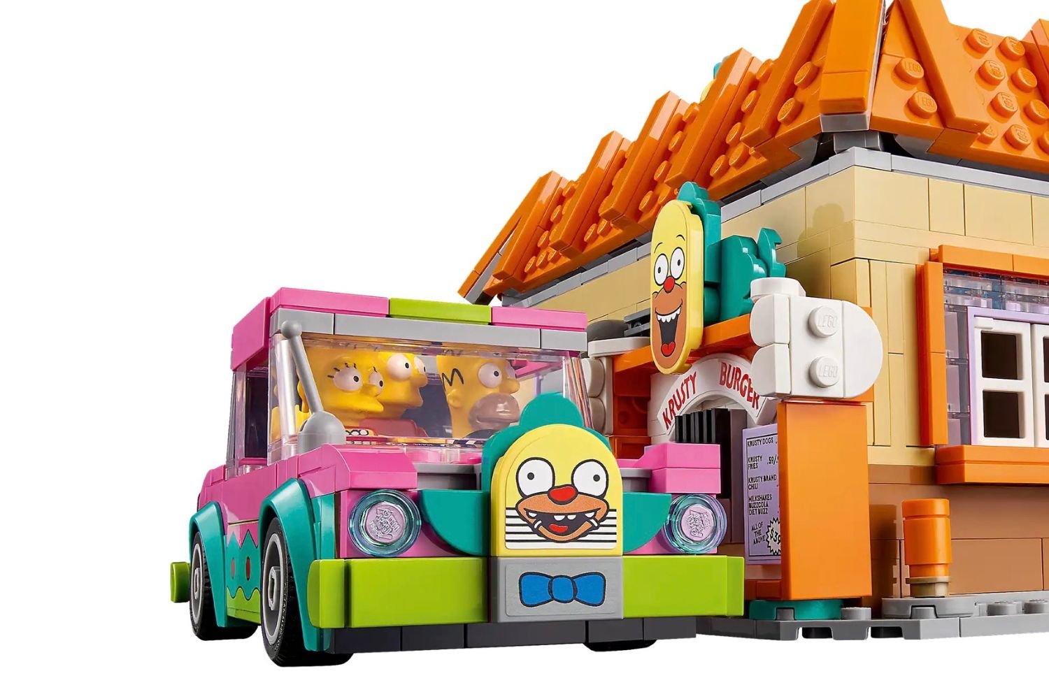 Lego Simpsons, Krusty Burger Lego seti, Lego Springfield, Homer Simpson, Marge Simpson, Bart Simpson, Lisa Simpson, Maggie Simpson, Krusty the Clown, Sideshow Bob, Lou, Squeaky-Voiced Teen, Lego minifigürleri, Lego koleksiyonu, Lego VIP, Lego indirimleri, Lego duyurusu, Lego Haziran 2024, Lego yorumu, Lego incelemesi, Lego fiyatı, Simpsons Lego seti, Krusty Burger, Springfield, Lego Türkiye, Lego meraklıları
