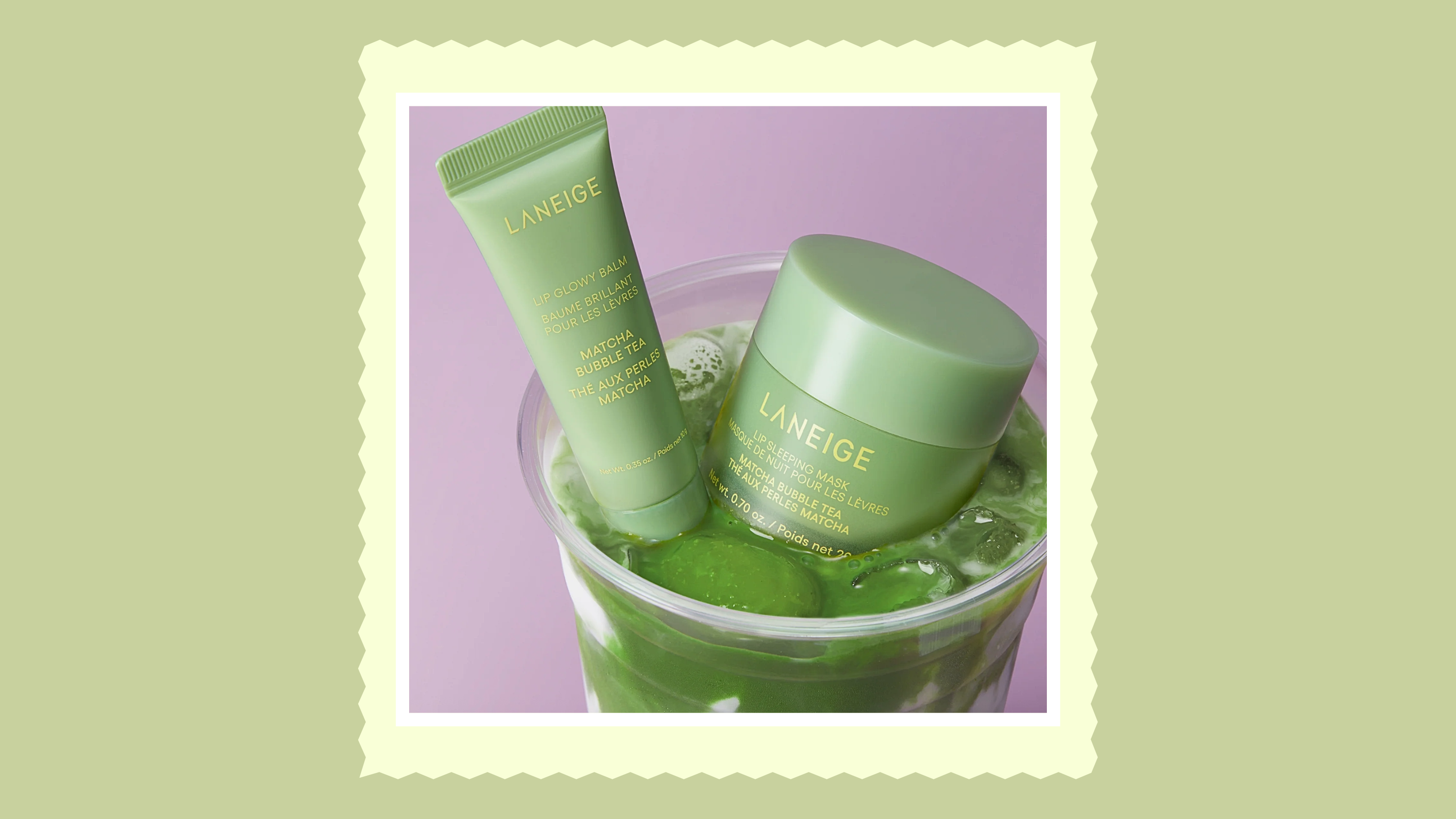 Laneige, dudak uyku maskesi, matcha, baloncuklu çay, dudak bakımı, nemlendirici, güzellik, cilt bakımı, Sydney Sweeney, Keke Palmer, Kendall Jenner, dudak balsamı, taro baloncuklu çay, gece maskesi, sınırlı sayıda, dudak tedavisi
